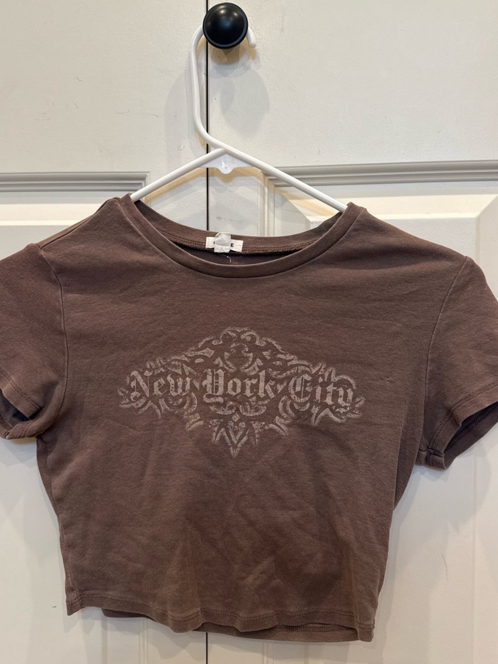 Garage Brown New York City crop top